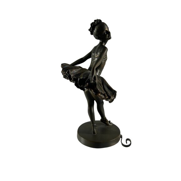 Ballerina Stocking Holder Faux Bronze Elegant Christmas Mantel Dancer Ballet - Picture 4 of 10
